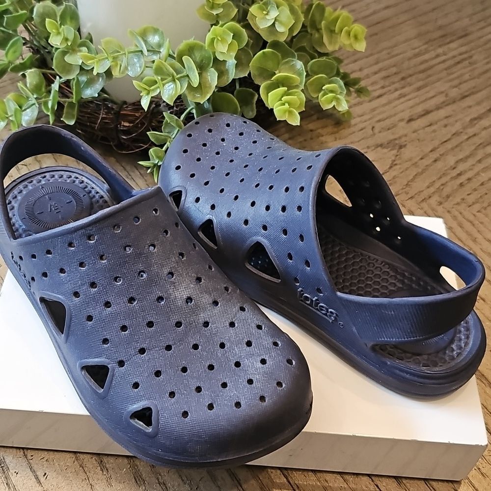 Navy Blue Slip-On Clogs Totes Sizwe 13-1 - Picture 8 of 8
